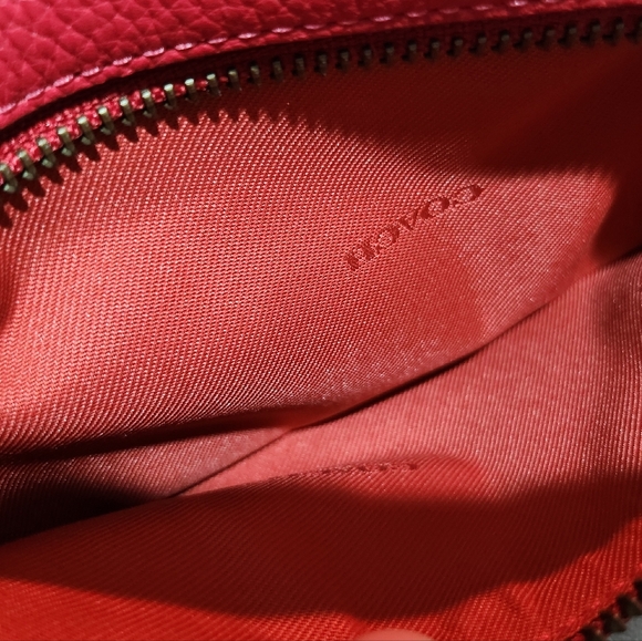 615. Coach cherry red belt bag - Picture 5 of 5
